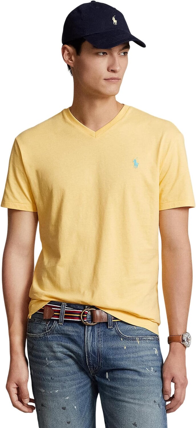 

Классическая футболка с V-образным вырезом Polo Ralph Lauren, цвет Empire Yellow