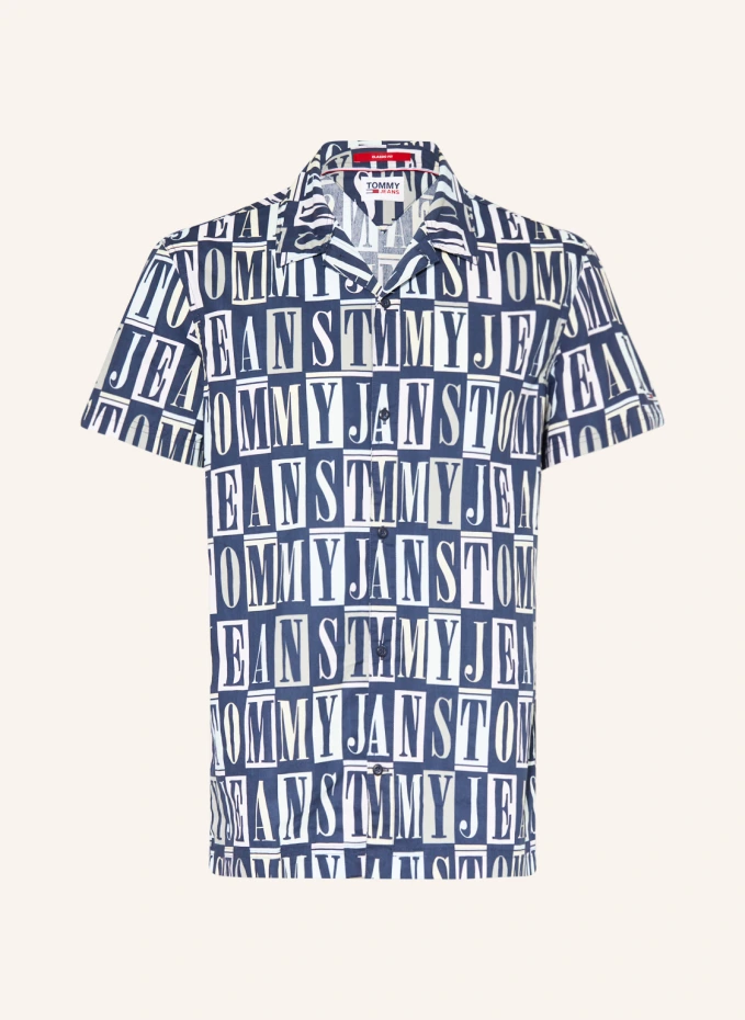 

Классическая рубашка с короткими рукавами Tommy Jeans, синий
