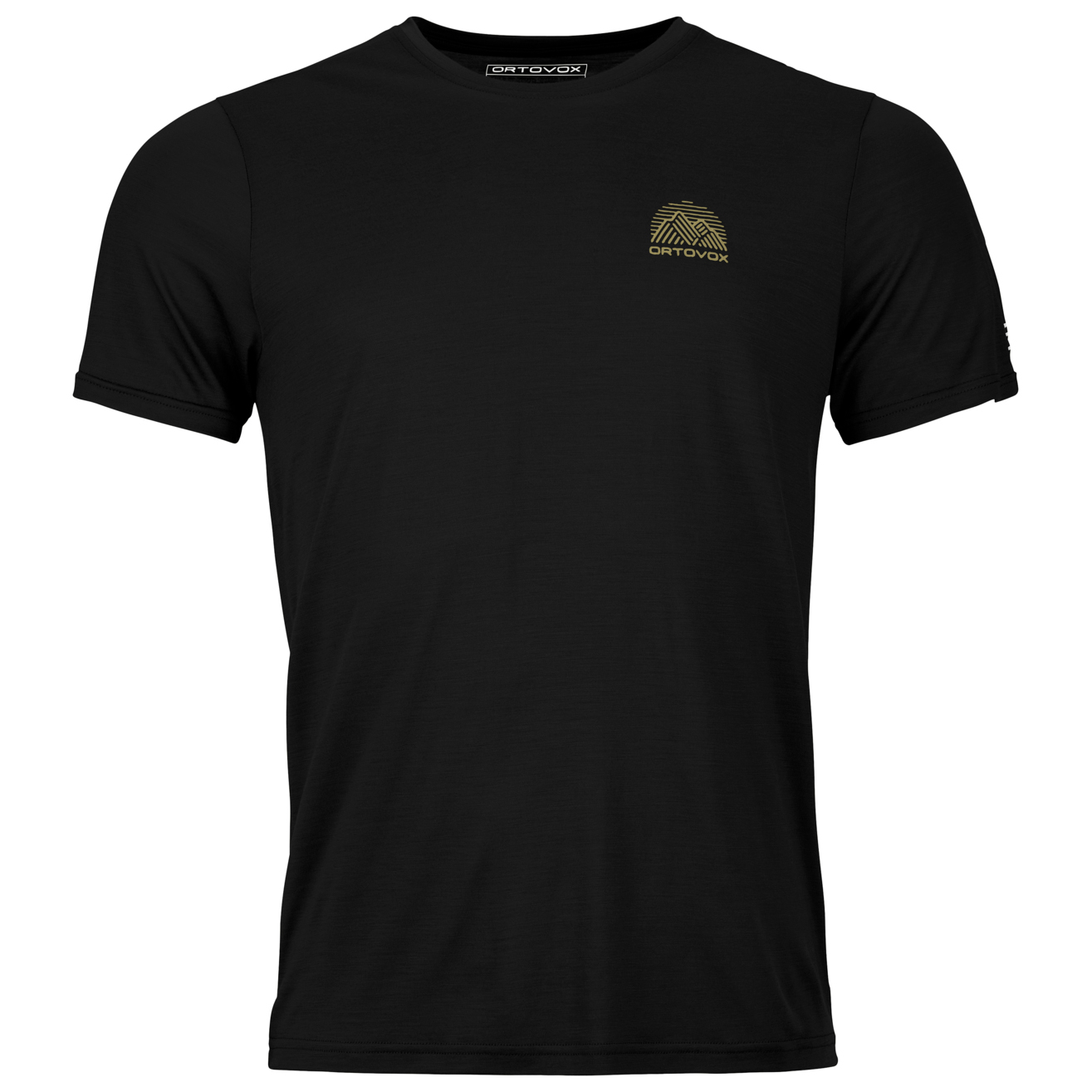 Рубашка из мериноса Ortovox 120 Cool Tec Mountain Stripe T Shirt, цвет Black Raven