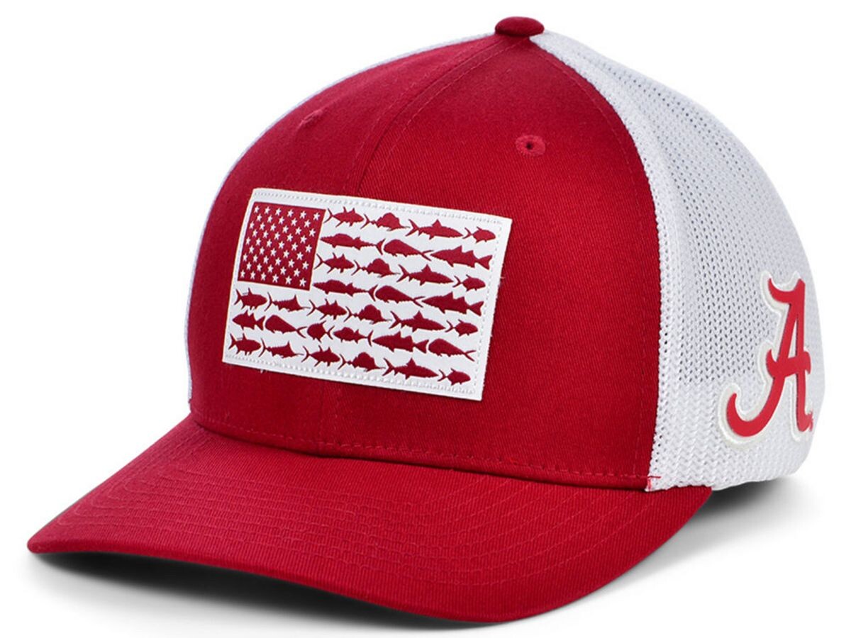 

Кепка эластичного кроя с флагом Alabama Crimson Tide PFG Fish Flag Columbia