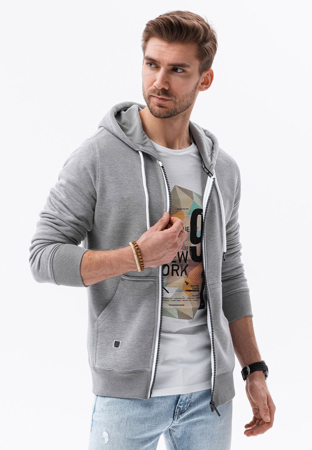 

Толстовка на молнии Set Of Hooded Mix 2-Pack Ombre, цвет navy and grey