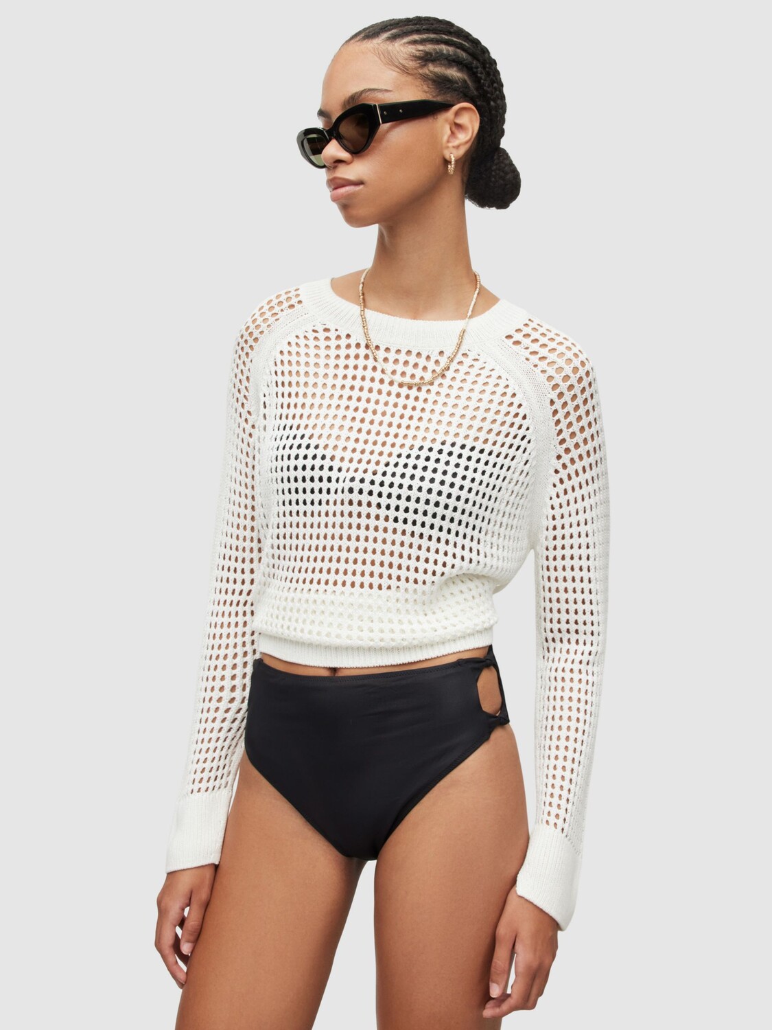 

Плавки бикини AllSaints Emma, жидкий черный