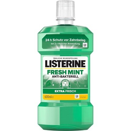 

Listerine Антибактериальный ополаскиватель для полости рта Fresh Mint с эфирными маслами для свежего дыхания 600 мл