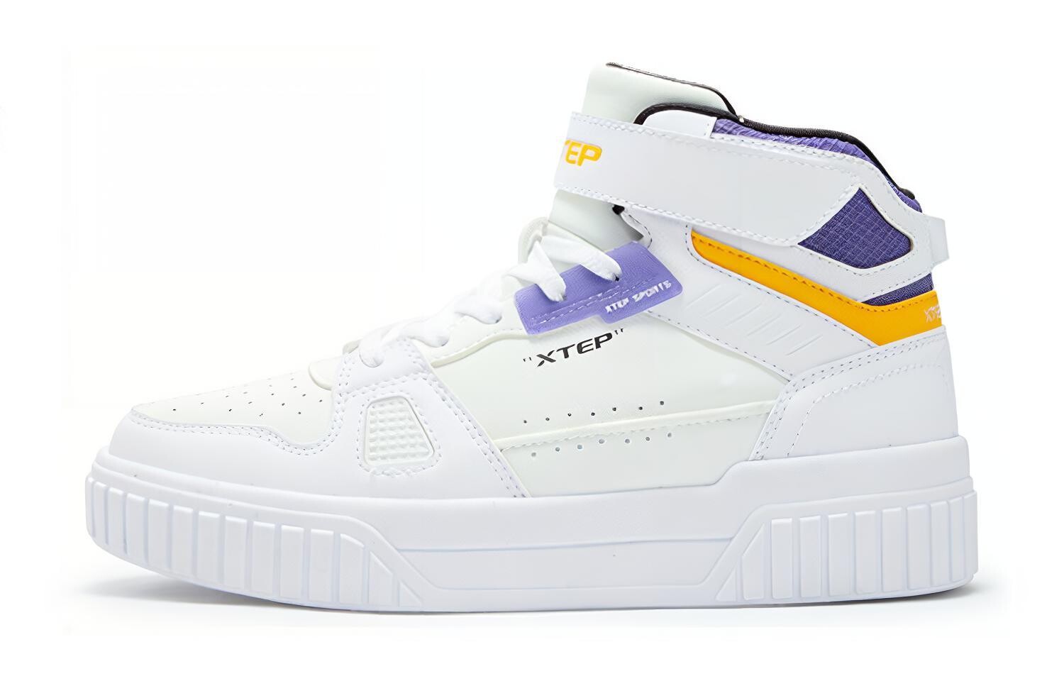 

Детские кроссовки для скейтбординга GS High-top белые/фиолетовые Xtep