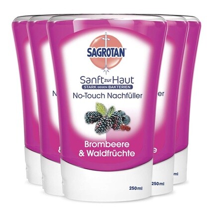 

Sagrotan No-Touch Refill Жидкое мыло для рук «Ежевика и лесные фрукты», 250 мл