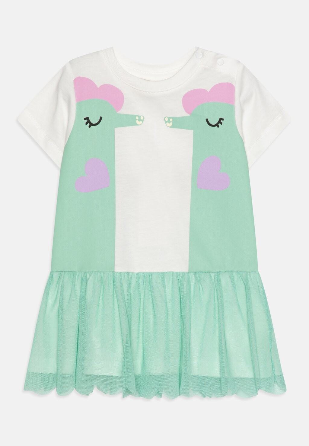 Платье из джерси DRESS BABY GIRL Stella McCartney Kids, цвет white фотографии