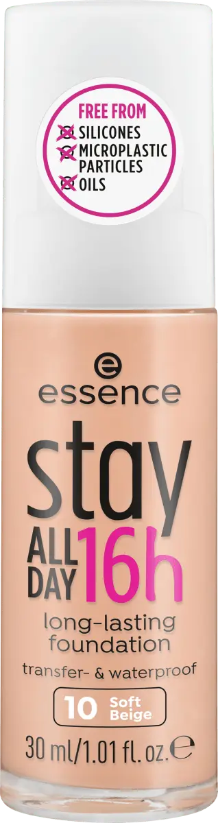

Тональный крем Stay All Day 16h Стойкий 10 Soft Beige 300мл essence