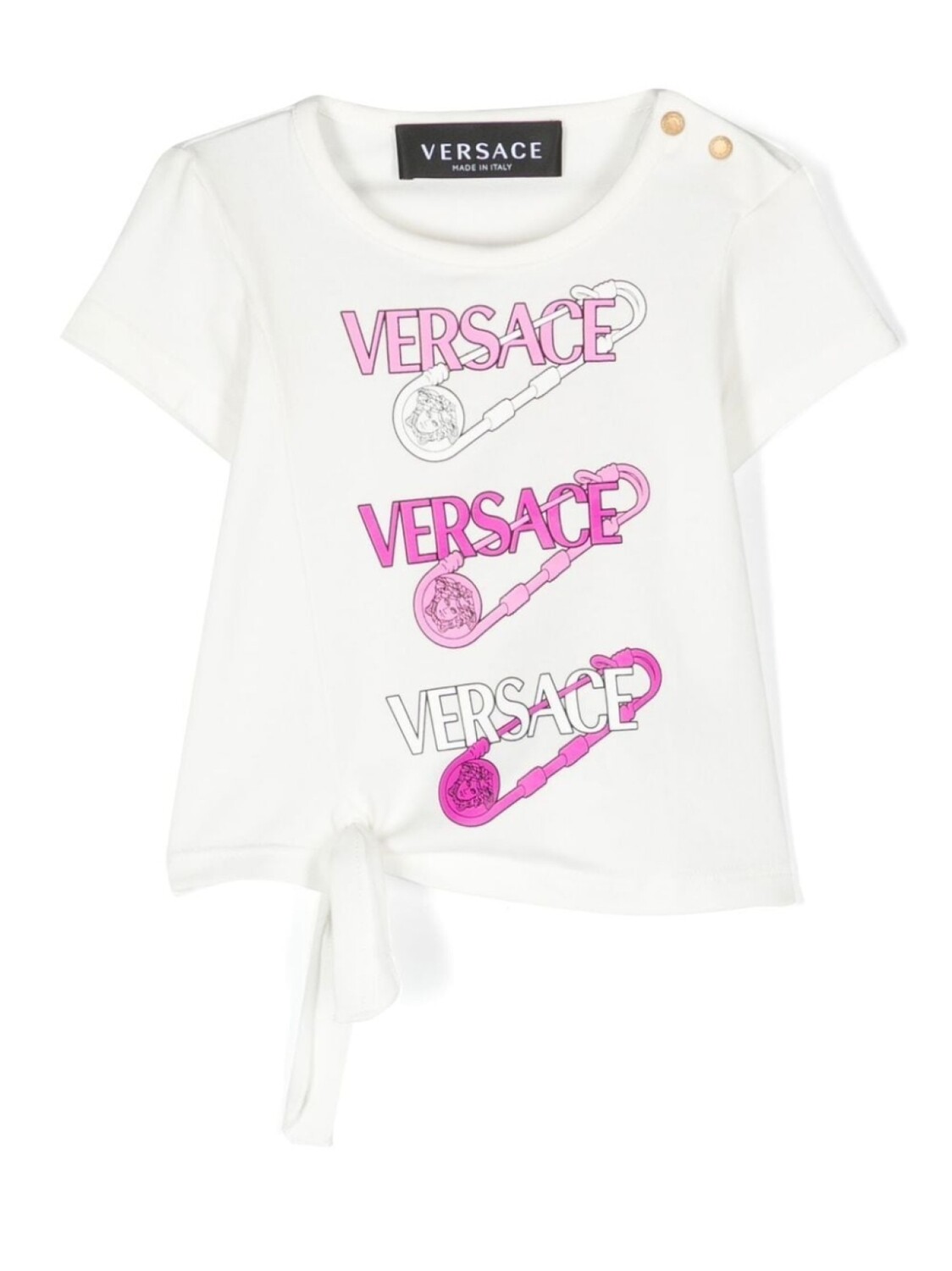

Футболка с логотипом Versace Kids, белый
