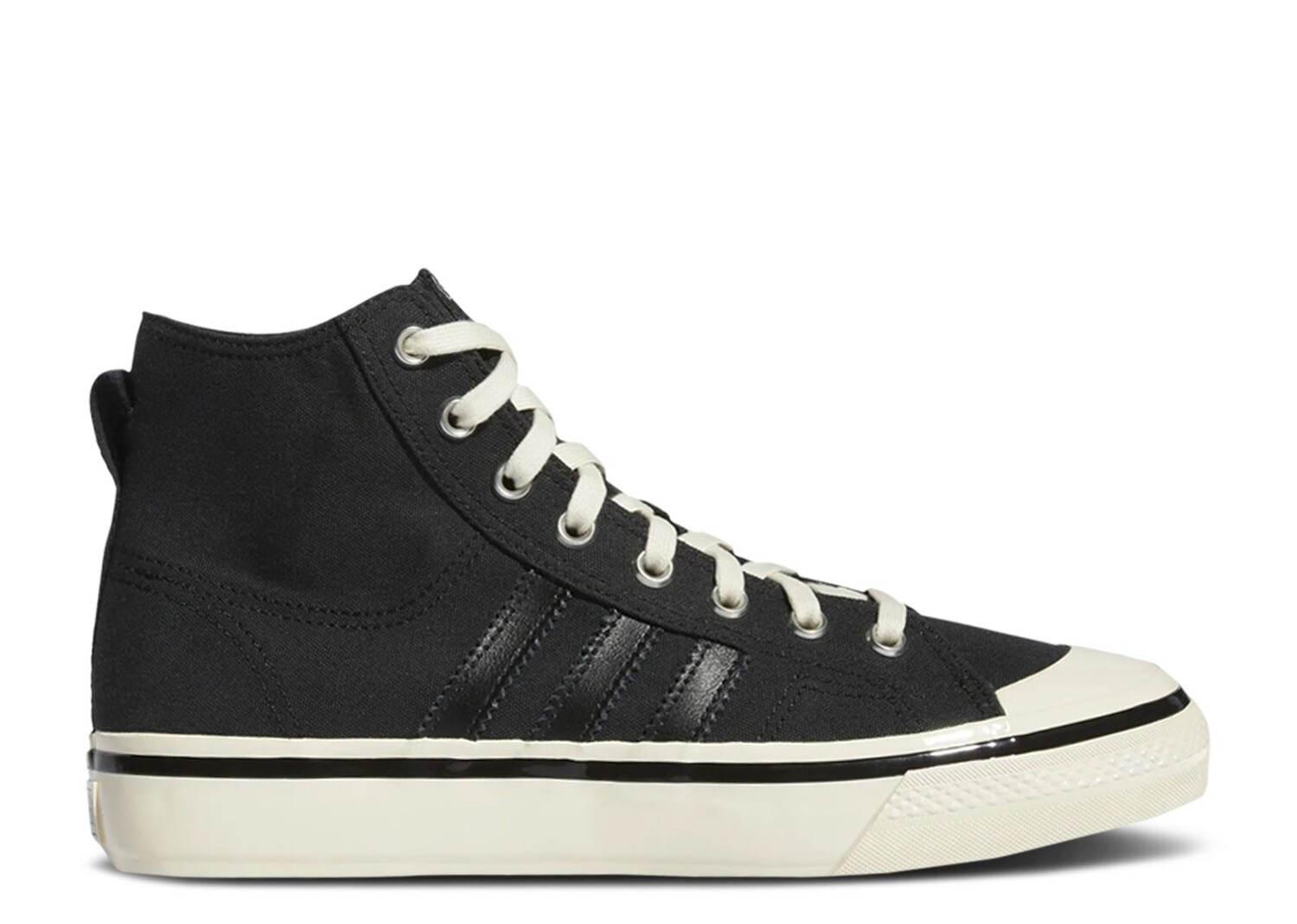

Кроссовки adidas Nizza High Rf 74 'Black Cream White', черный