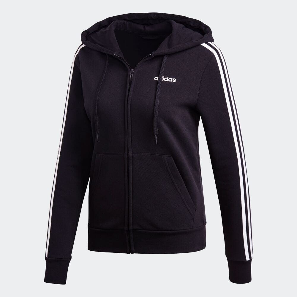 

Толстовка Adidas ESSENTIALS 3-STRIPES FLEECE HOODIE, черный