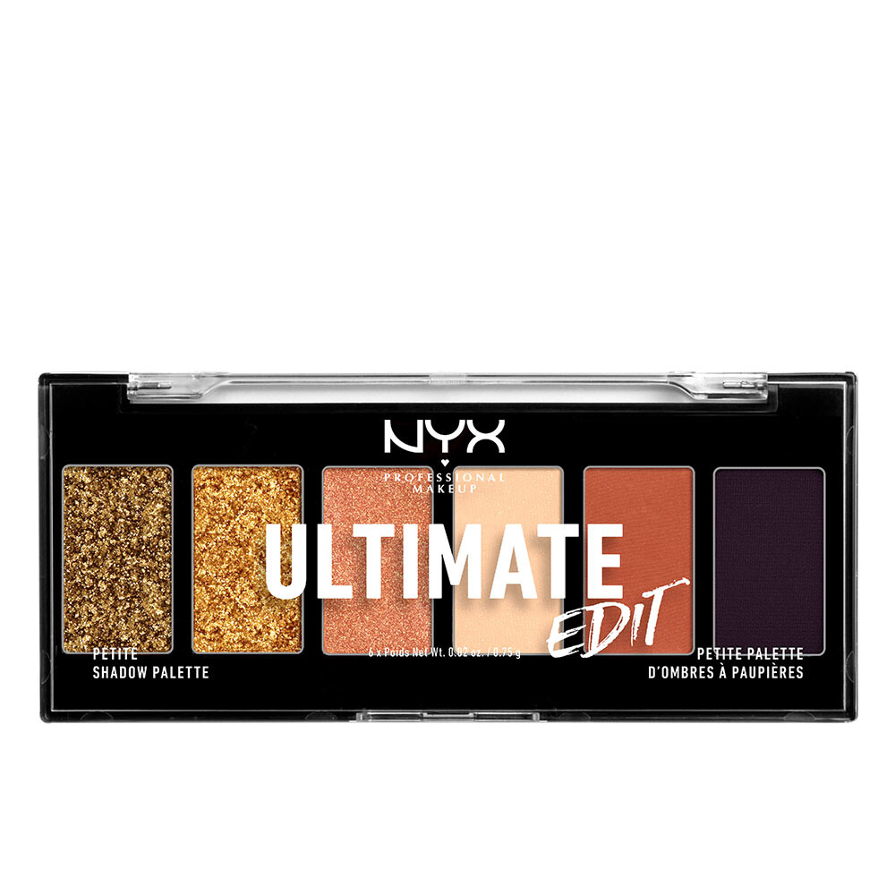 Тени для век Ultimate edit petite shadow palette Nyx professional make up, 6 х 1,2 г, ultimate utopia палетка теней для век nyx professional makeup ultimate edit тон warm neutrals