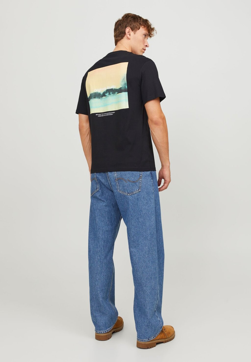 

Футболка с принтом JORVESTERBRO AQUA BACK TEE CREW NECK Jack & Jones, цвет black
