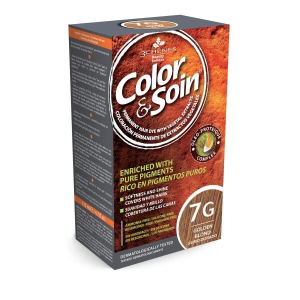 

Краска для волос Soin Organic 7G Blond Dore COLOR SOIN