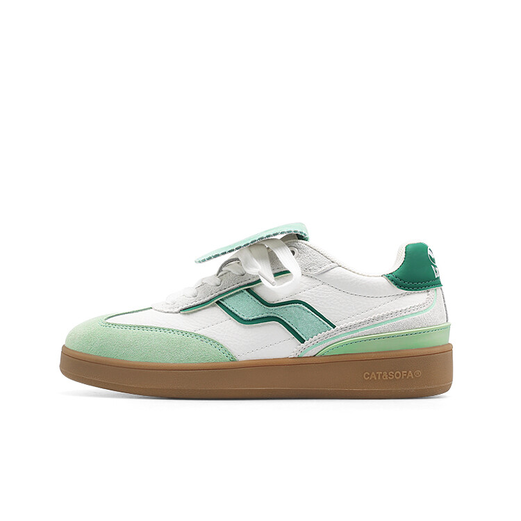 

Кроссовки Cat&Sofa Skateboarding Shoes Unisex Low-top White/green, зеленый