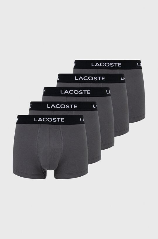 

5 пар боксеров Lacoste, серый