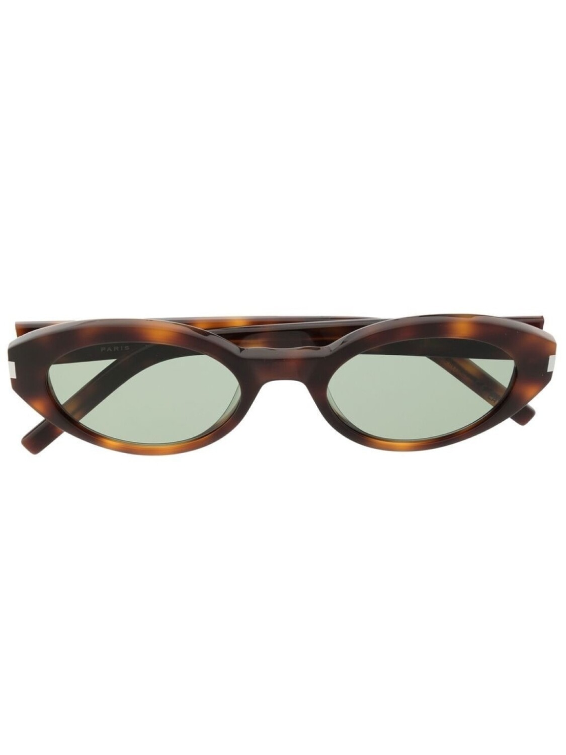 

Saint Laurent Eyewear солнцезащитные очки в овальной оправе, коричневый
