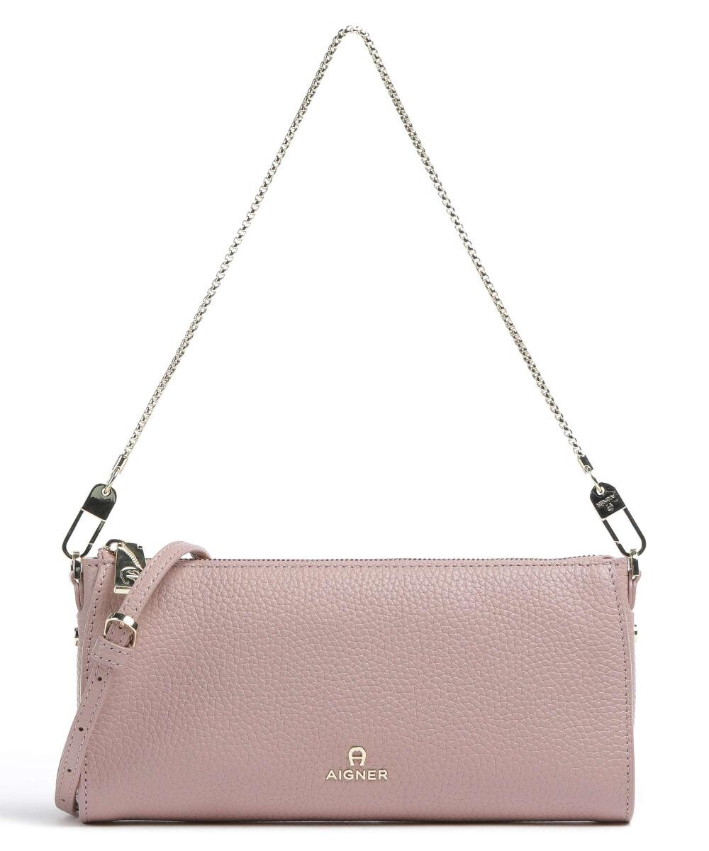 

Сумка на плечо Ivy из зерненой яловой кожи Aigner, розовый