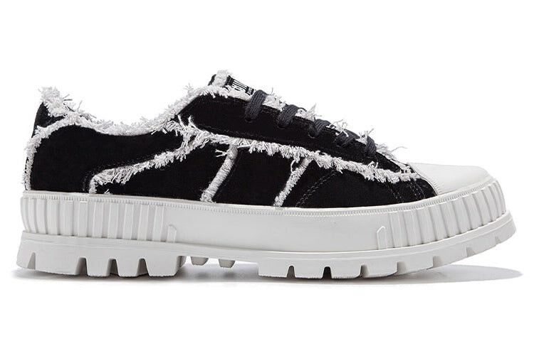 

Туфли Palladium Pallablast с низким верхом и бахромой, белый / черный