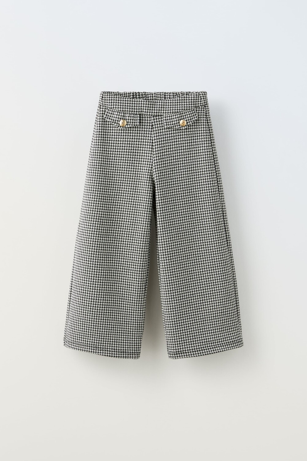 

Брюки с узором генри Zara, черный/белый