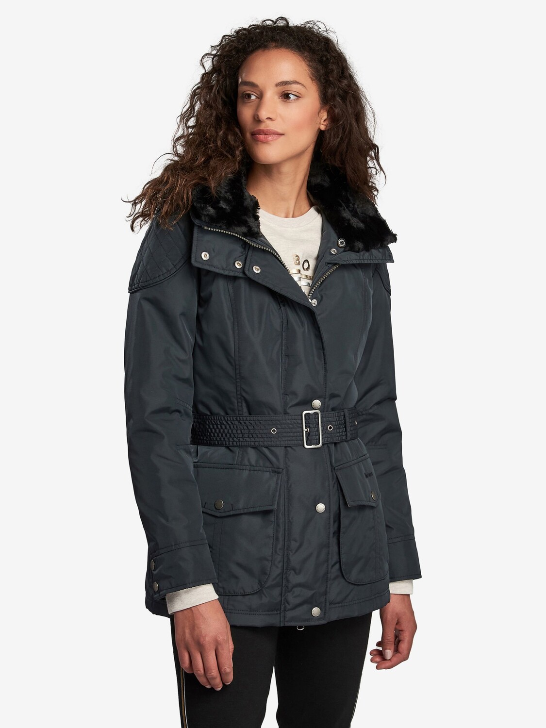 

Куртка Barbour International Outlaw, темно-синяя