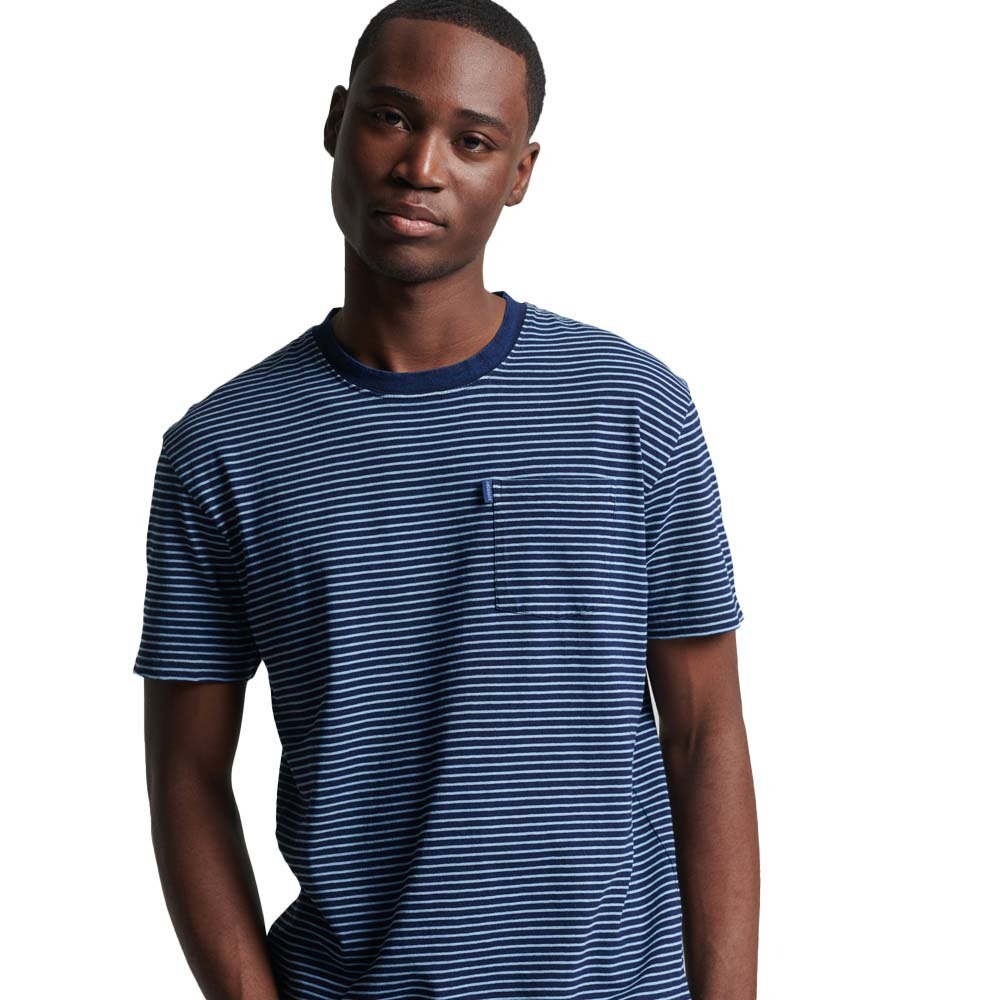

Футболка Superdry Vintage Indigo Stripe, синий