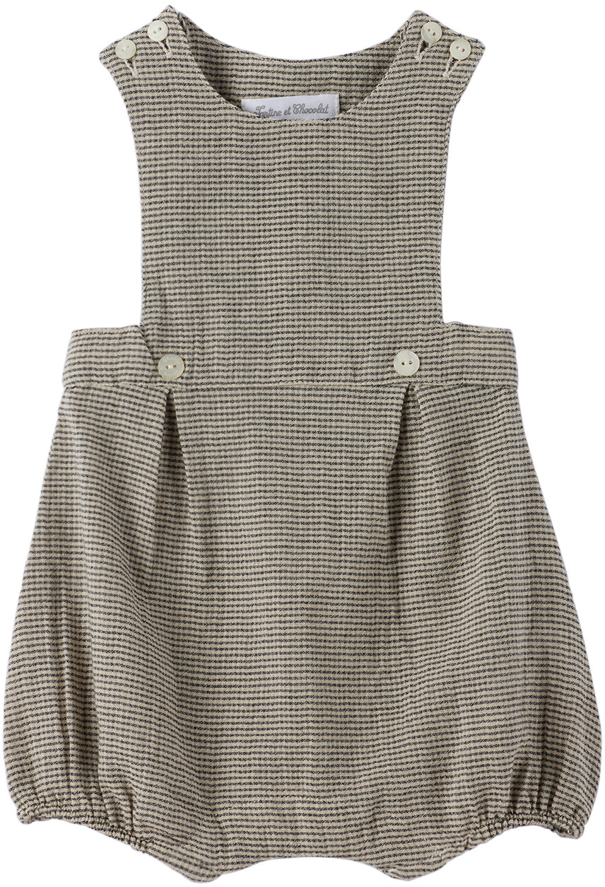 

Baby Beige Комбинезон в клетку Бежевый Tartine et Chocolat