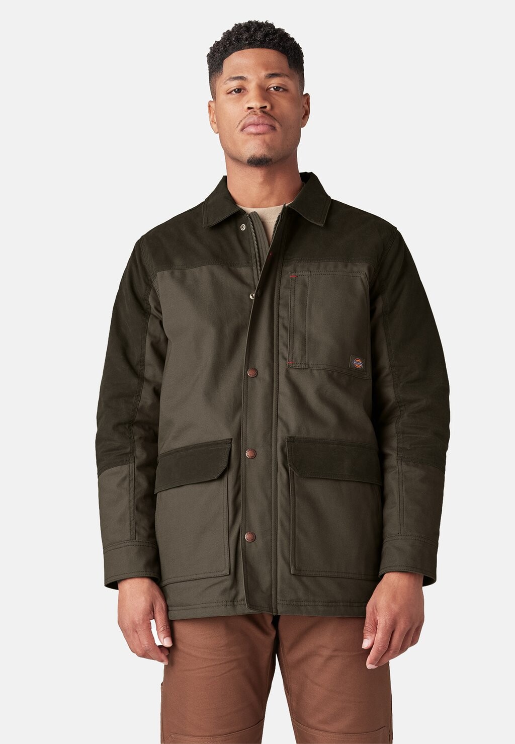 

Куртка межсезонная WAX COATED CHORE Dickies, мох