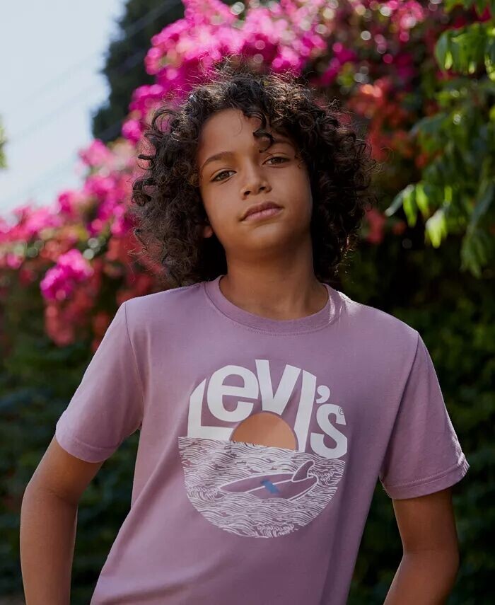 

Футболка Big Boys Overboard Surfer Levi'S, фиолетовый