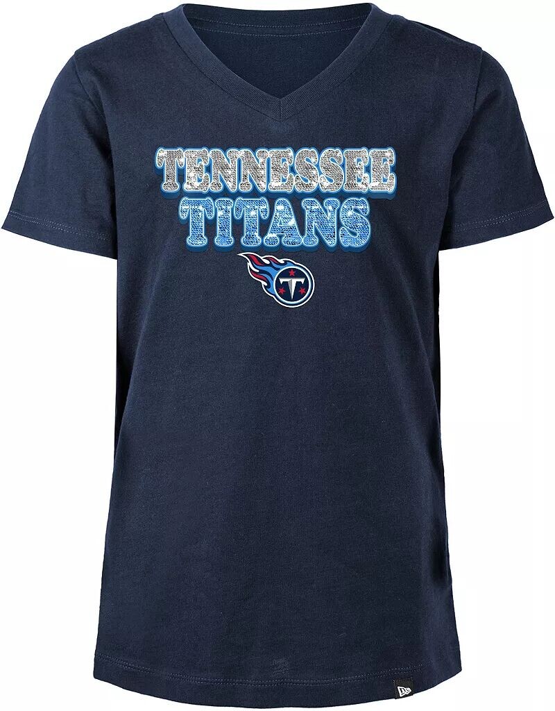 

Темно-синяя футболка с пайетками New Era для девочек Tennessee Titans