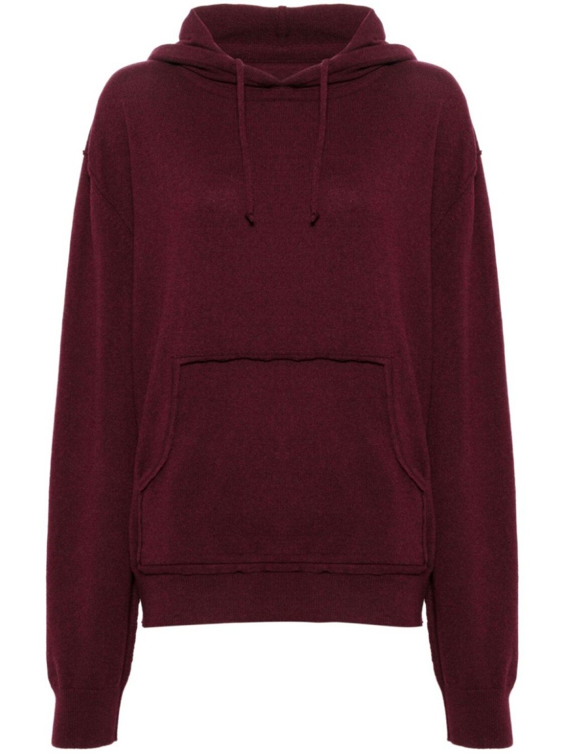 

Худи из смесовой шерсти с кулиской Maison Margiela, красный