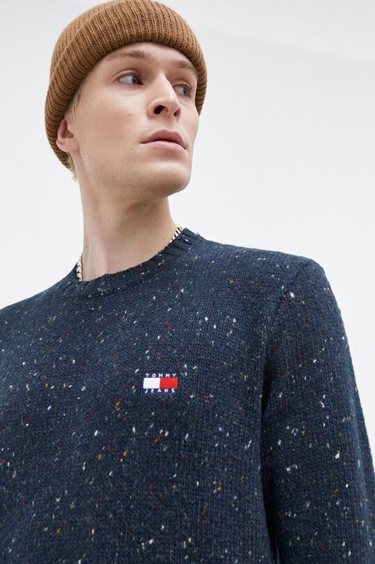 

Свитер из смесовой шерсти Tommy Jeans, темно-синий
