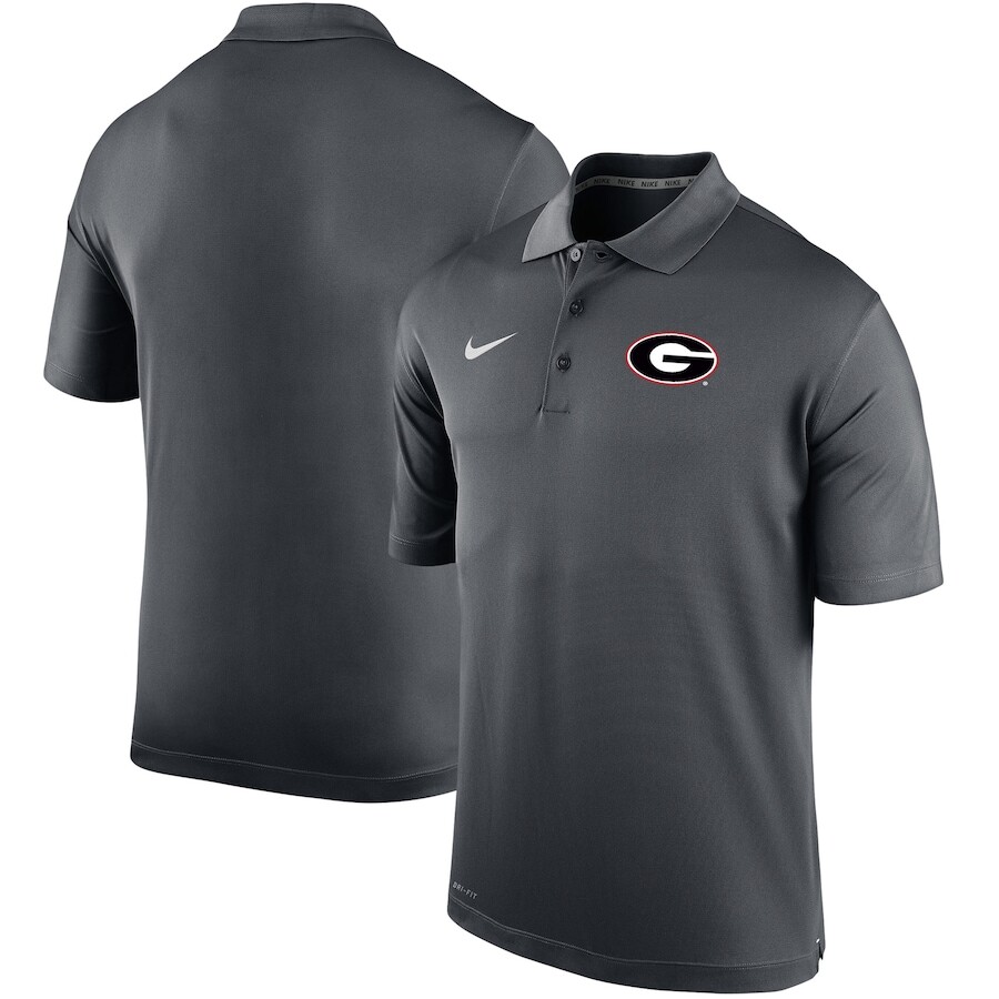

Поло с коротким рукавом Nike Georgia Bulldogs, антрацит