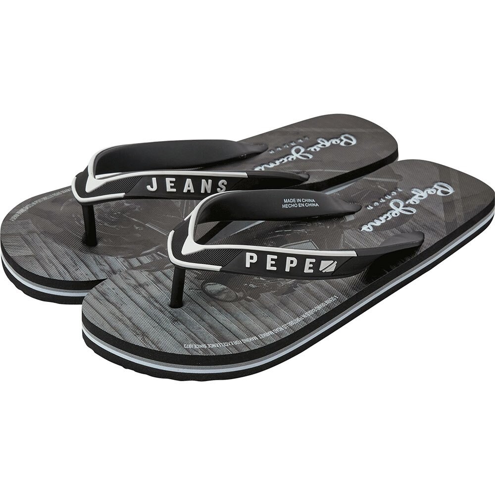 

Шлепанцы Pepe Jeans Pool Motorbike, черный