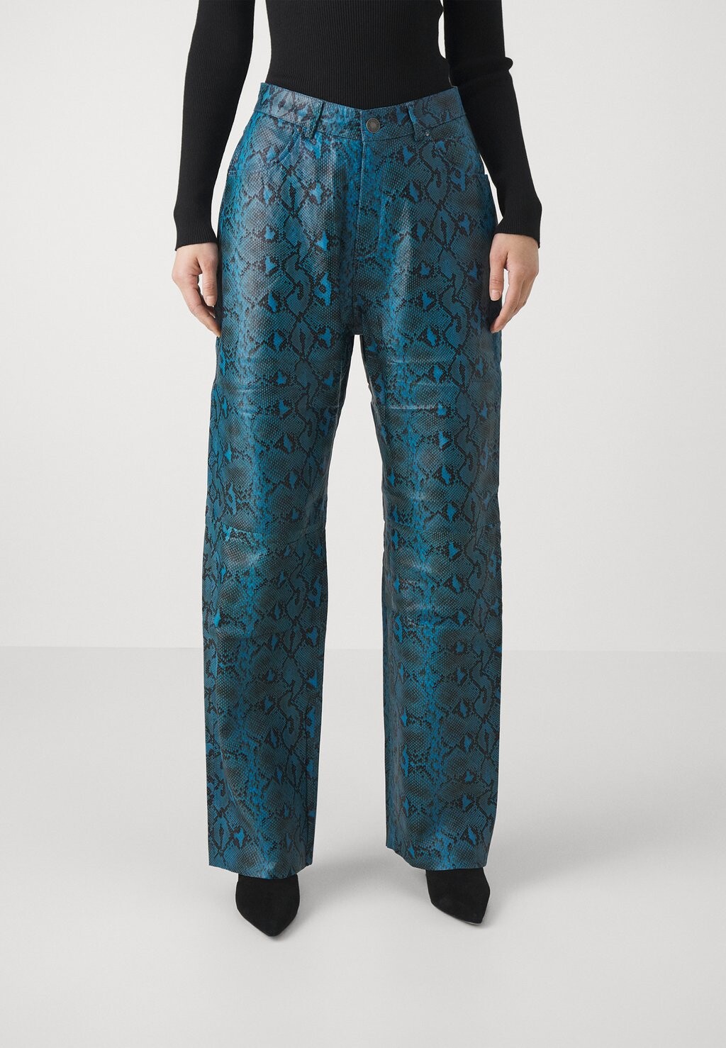 

Кожаные брюки ISOBEL TROUSERS Stieglitz, синий