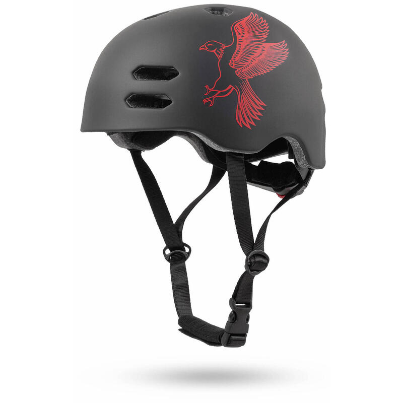 Велосипедный шлем для детей от 6 до 10 лет размер S 53-55 см. Шлем с вращающимся кольцом. Prometheus Bicycles, цвет rot