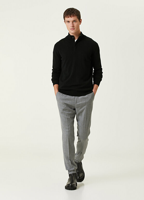 

Серые шерстяные брюки-джоггеры drop 8 Zegna, Серый