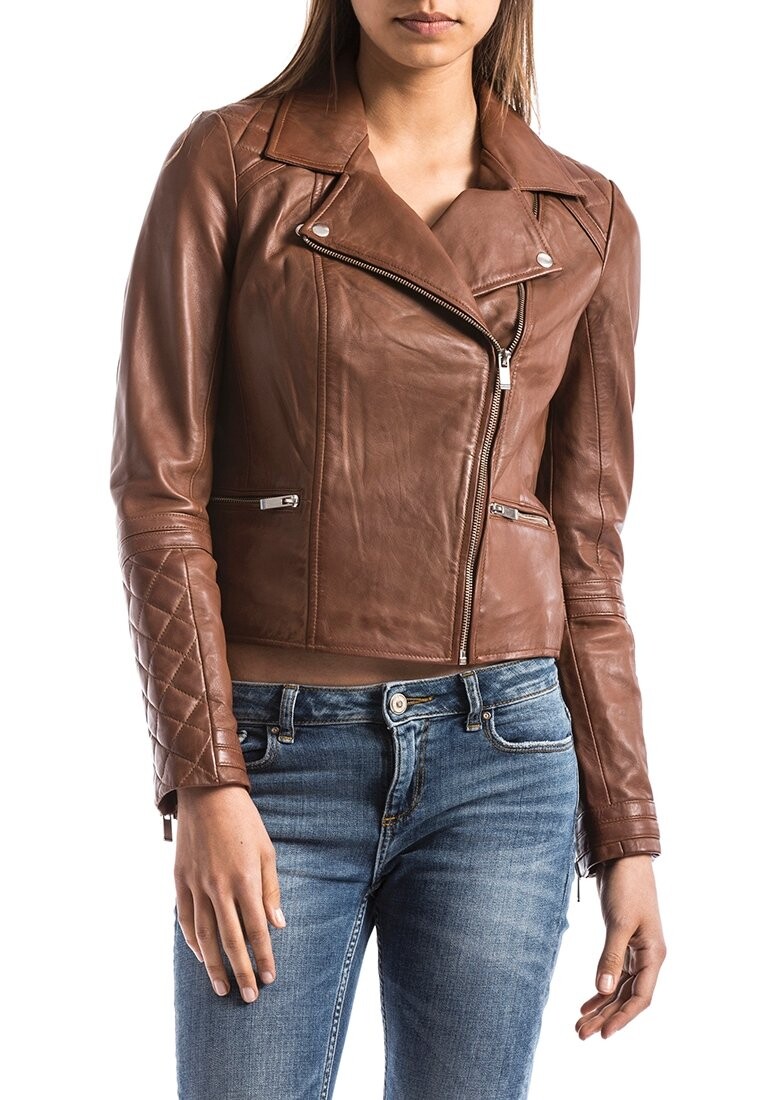 

Кожаная куртка BLUE WELLFORD Blue Wellford, цвет Cognac