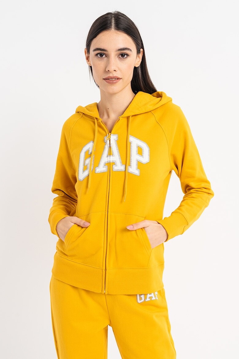 

Толстовка на молнии с вшитым логотипом Gap, белый