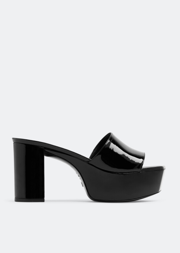 Сандалии Stuart Weitzman Squarehigh Platform 95, черный