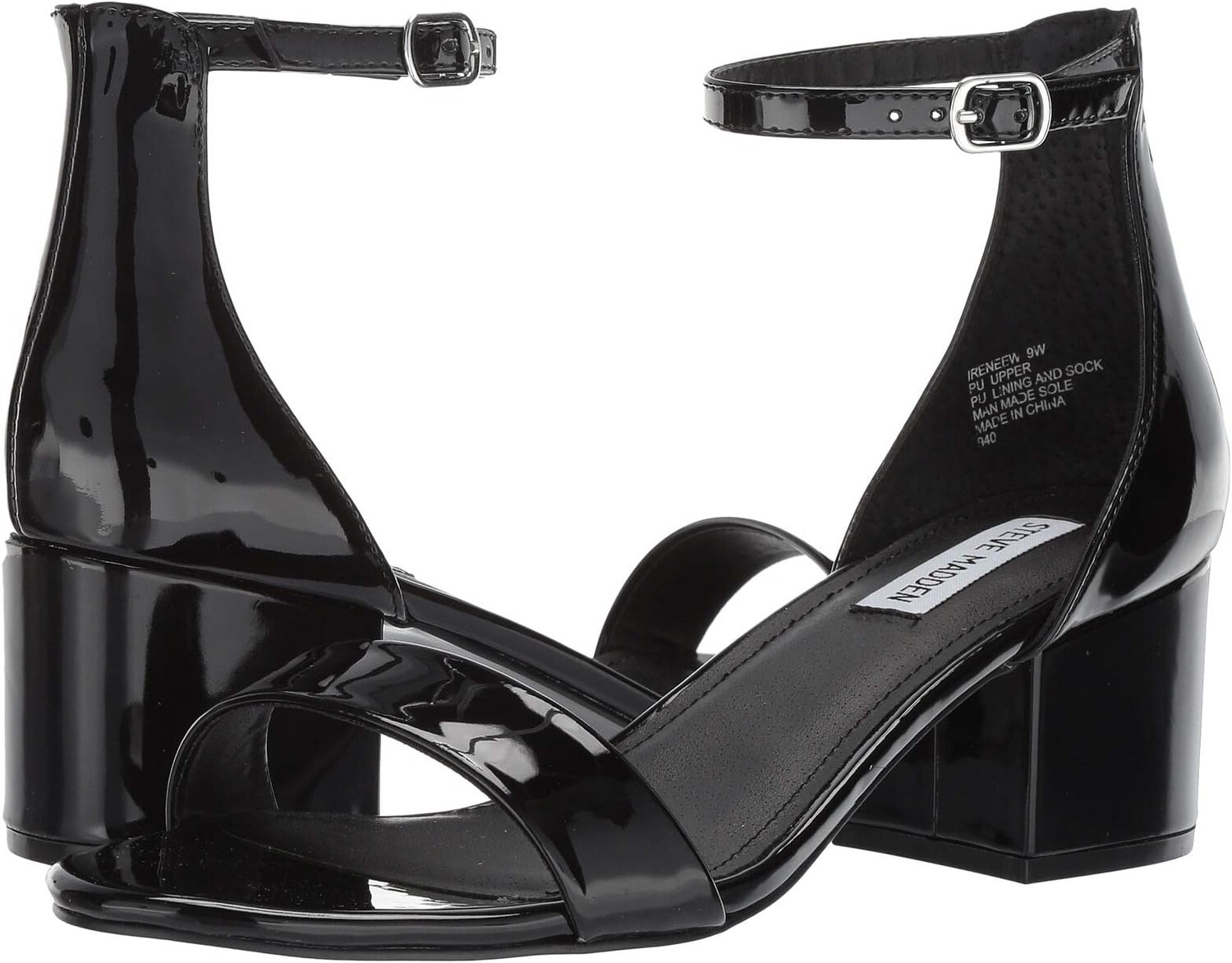 

Босоножки Irenee Sandal Steve Madden, цвет Black Patent