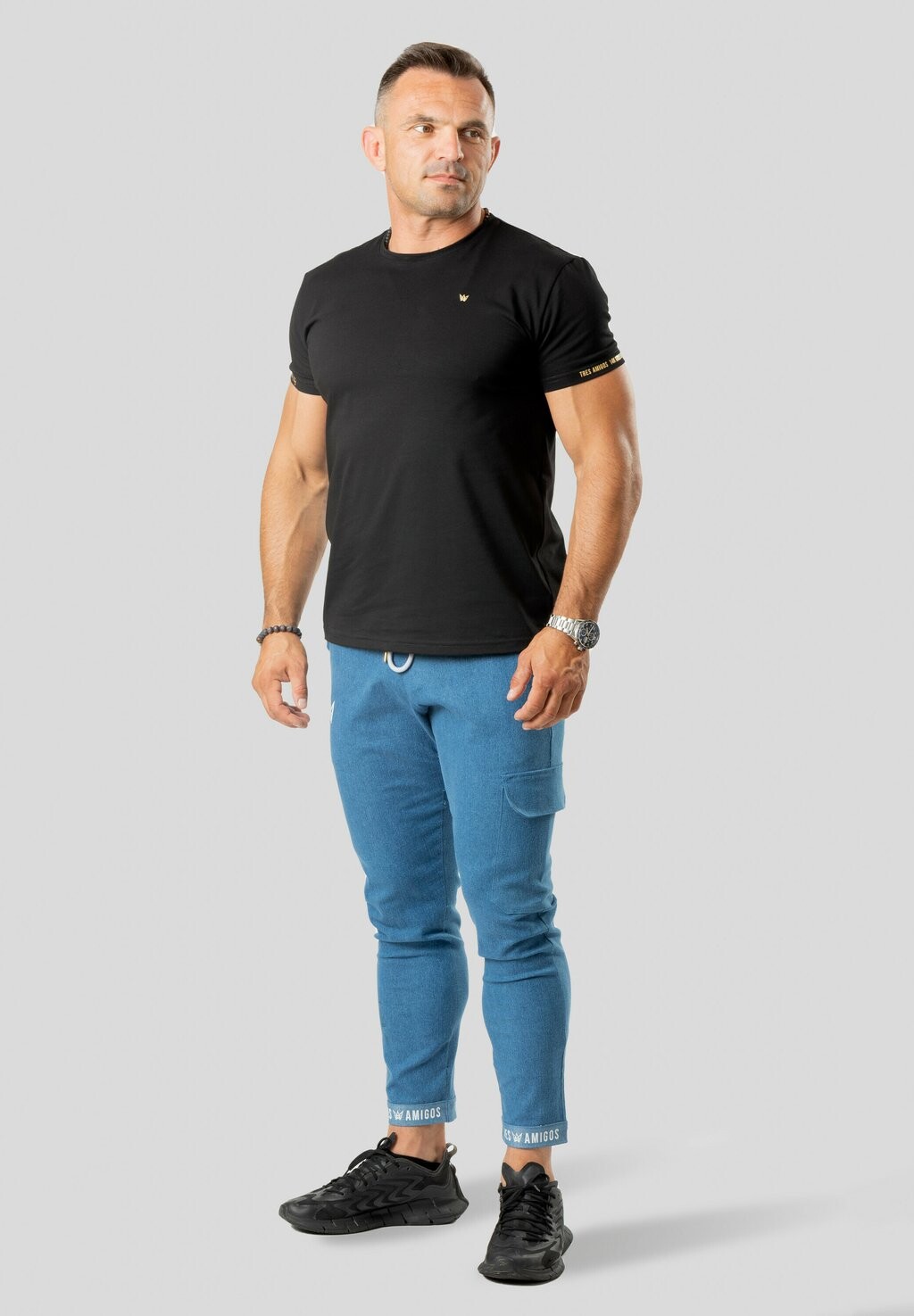 

Базовая футболка PREMIUM 14K CROWN TRES AMIGOS, цвет black