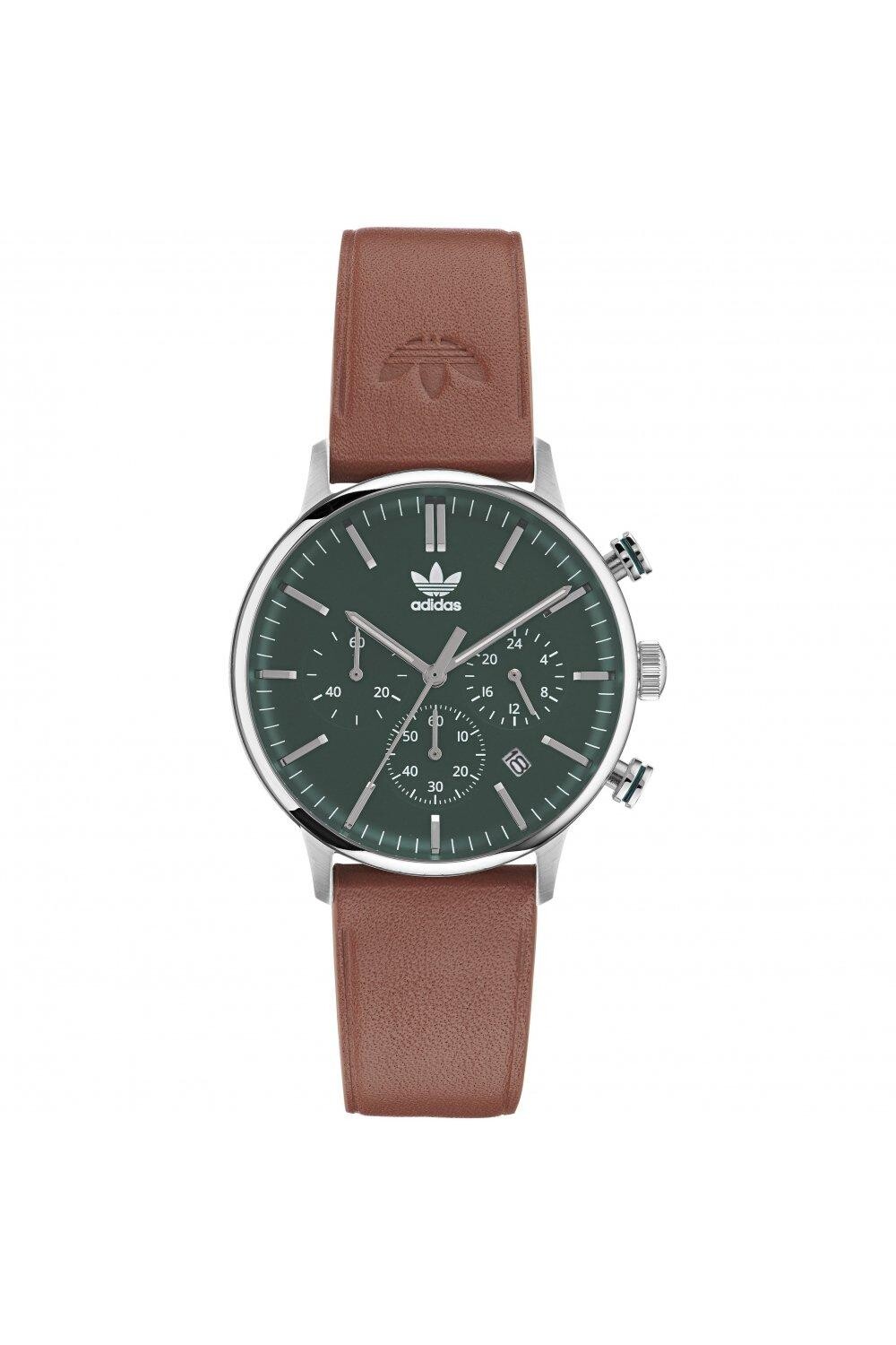 

Модные аналоговые часы Code One Chrono из нержавеющей стали — Aosy22531 adidas Originals, зеленый