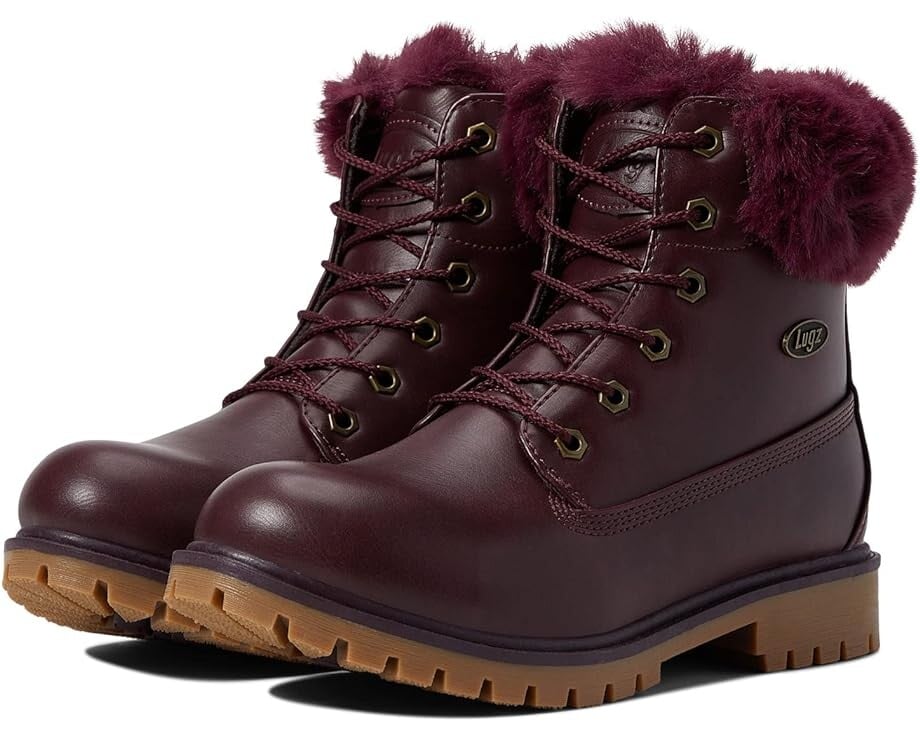 

Ботинки Lugz Rucker Hi Fur, цвет Wine/Gum