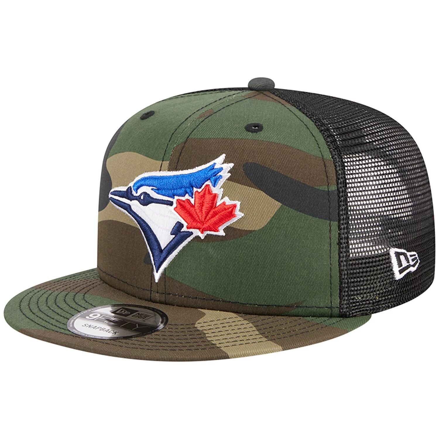 

Мужская кепка New Era Camo Toronto Blue Jays Woodland Camo Trucker 9FIFTY Snapback