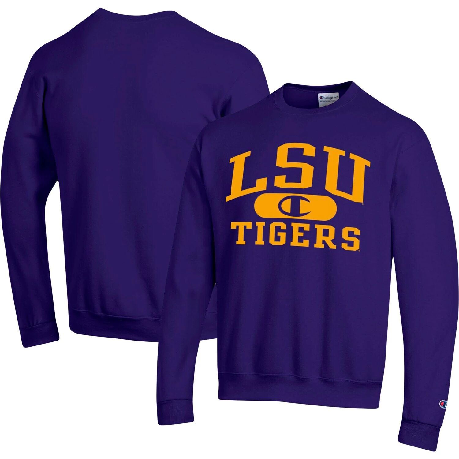 

Мужская фиолетовая толстовка Champion LSU Tigers Arch Pill, Фиолетовый