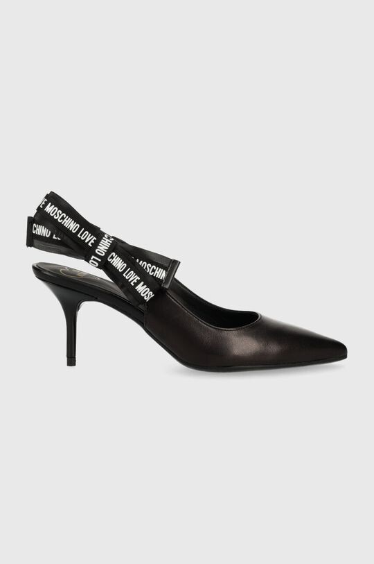 

Кожаные туфли на высоком каблуке Love Moschino, черный