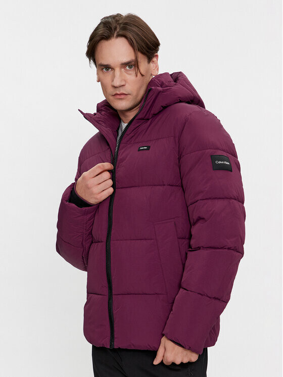 

Пуховик стандартного кроя Calvin Klein, фиолетовый