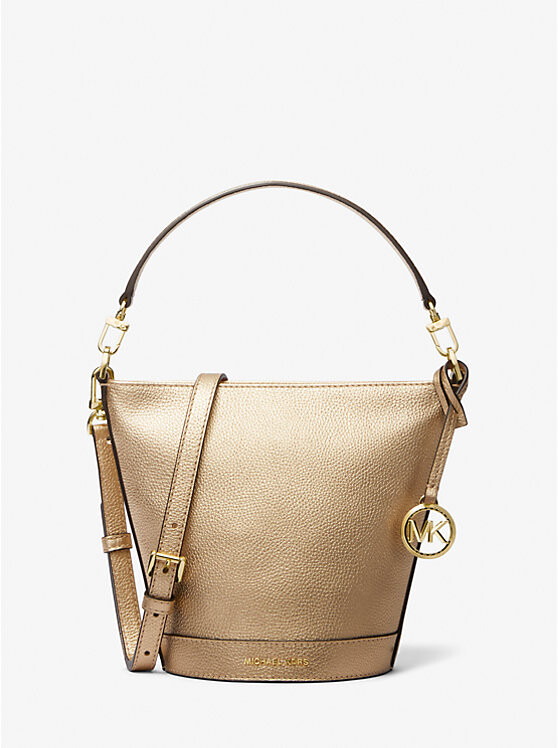 

Маленькая кожаная сумка через плечо Townsend металлизированного цвета Michael Kors, желтый