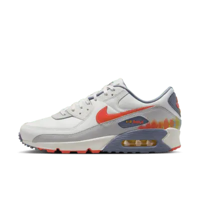 

Кроссовки Nike Air Max 90 Premium, цвет Summit White/Ashen Slate/Pure Platinum/Bright Crimson