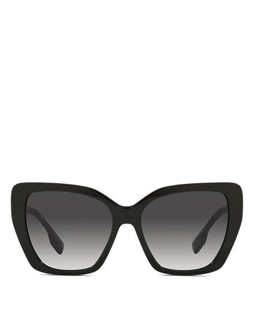 

Солнцезащитные очки «кошачий глаз», 55 мм Burberry, цвет Black